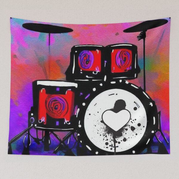 Item preview, Watercolor Drum set designed and sold by DreamScheme.