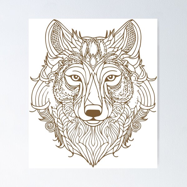 Item preview, creative animal wolf designed and sold by DD215.