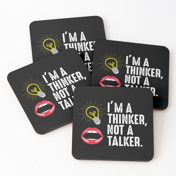 Item preview, I'm a thinker Not a Talker - Genius Intelligent designed and sold by DicksMandyta.