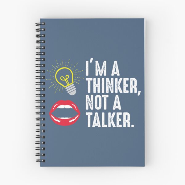 Item preview, I'm a thinker Not a Talker - Genius Intelligent designed and sold by DicksMandyta.