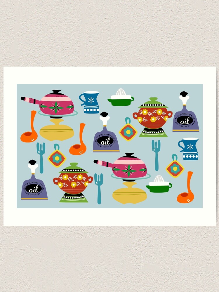 retro kitchen art prints