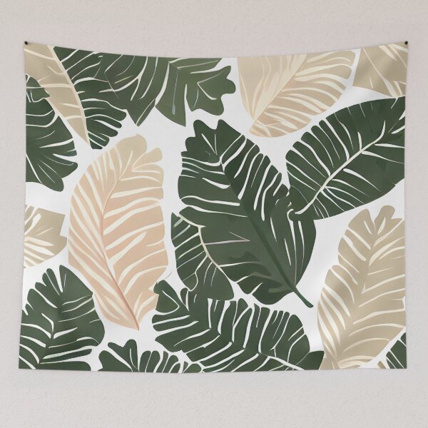 Item preview, tripical leaf floral pattern #15 designed and sold by supeart.