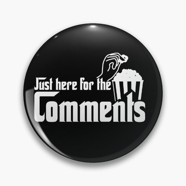 Item preview, Just Here For The Comments Popcorn Mafia Style designed and sold by introversation.
