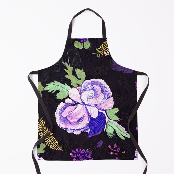 Aperçu de l'œuvre Fleurs violettes aquarelles, motif sans couture, art de jardin #15 créée et vendue par supeart.