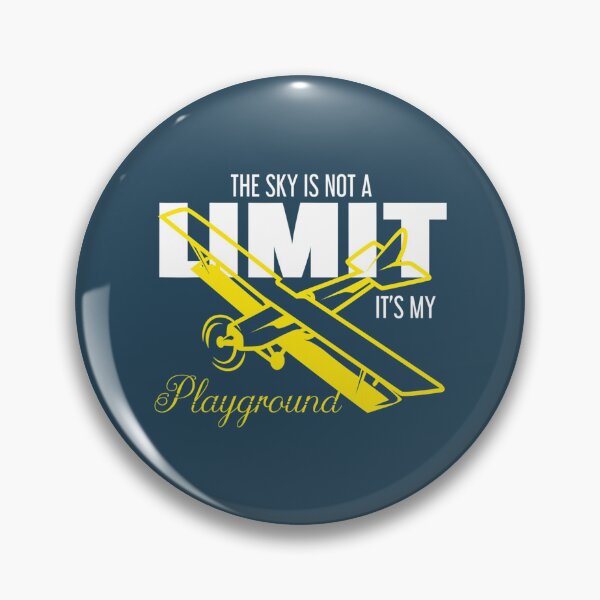 Artikelvorschau, Pilot Shirt Sky Is Not The Limit It's My Playground Airplane entworfen und verkauft von DicksMandyta.