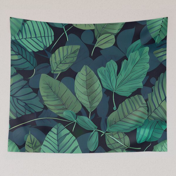Item preview, Dark tropical green leaf patter #20 designed and sold by supeart.