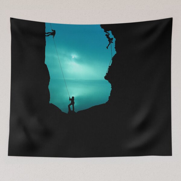 Item preview, Three Lead Climbers Silhouette. Rock Climbing designed and sold by Boulder Design Co.