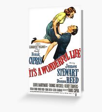 It's a wonderful life, Christmas movie poster Greeting Card
