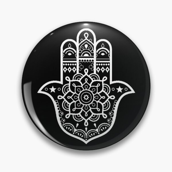 Item preview, Hamsa Hand with White and Black Mandala Design designed and sold by Summer-Winter.
