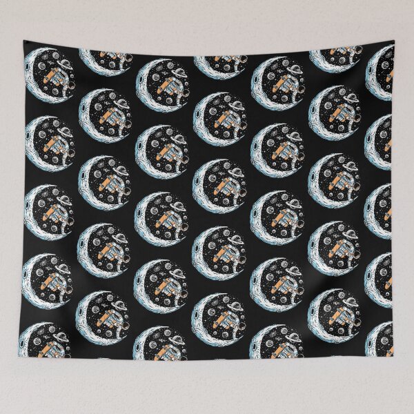 Item preview, Astronaut on the Moon Skateboarding  designed and sold by mkzmerch.