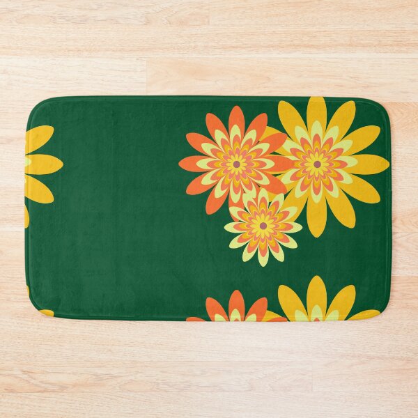 Item preview,  yellow dahlia flowers green designed and sold by Bakkia.