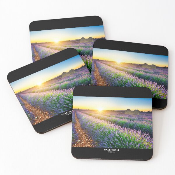 Item preview, Lavender landscape at sunset designed and sold by Gaël FONTAINE.