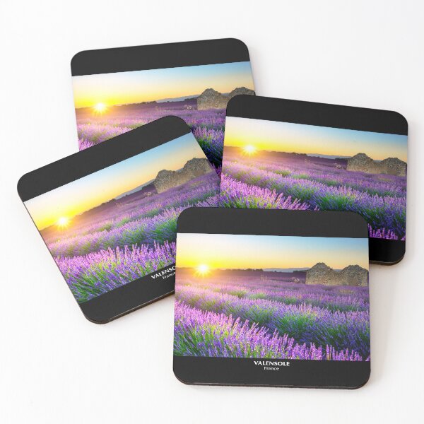 Item preview, Lavender landscape at sunset designed and sold by Gaël FONTAINE.