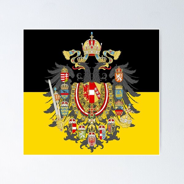 Stylised Austrian empire flag  Poster for Sale by AidanMDesigns