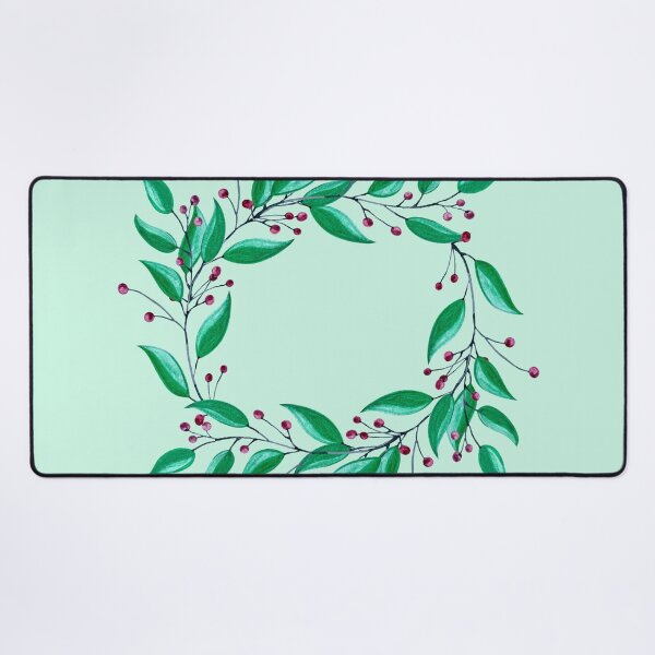 Item preview, Watercolor Holly Wreath designed and sold by Lady-Lilac.