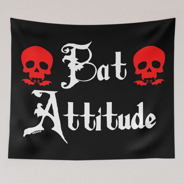 Item preview, Bat Attitude (Red Version) designed and sold by JanGrackle.