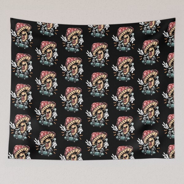 Item preview, Skateboarding Mushroom designed and sold by mkzmerch.
