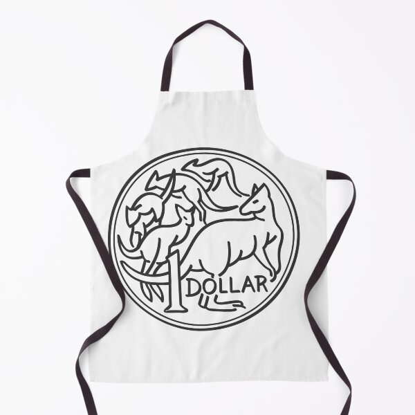 Item preview,  Australian One Dollar Coin Kangaroo (black and white) designed and sold by 2AGoodHome.