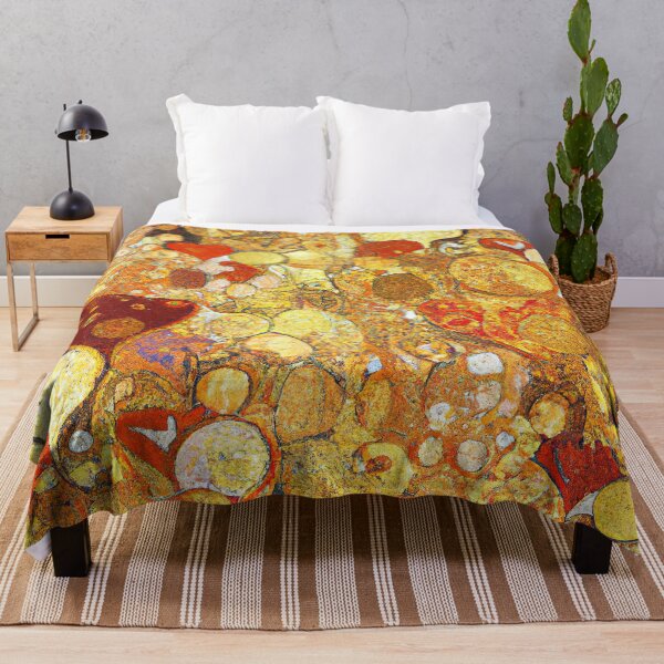 Item preview, Klimt Gold Floral Pattern designed and sold by maniacfitness.