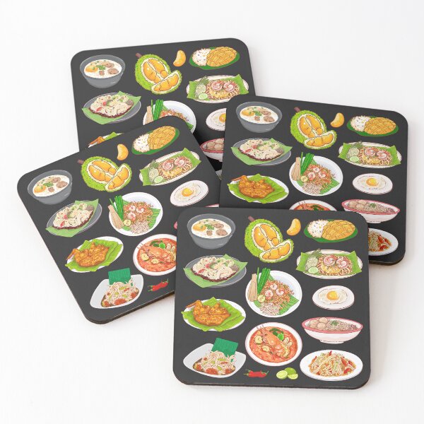 Item preview, Assorted Thai Food - Tom Yum, Pad Thai, Salad and More designed and sold by Alicia Chee.