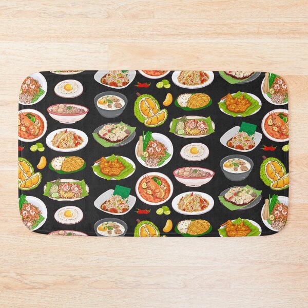 Item preview, Assorted Thai Food - Tom Yum, Pad Thai, Salad and More designed and sold by Alicia Chee.