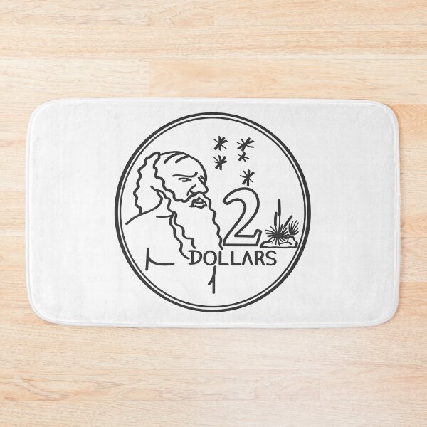 Item preview,  Australian Two Dollar Coin Kangaroo (black and white) designed and sold by 2AGoodHome.
