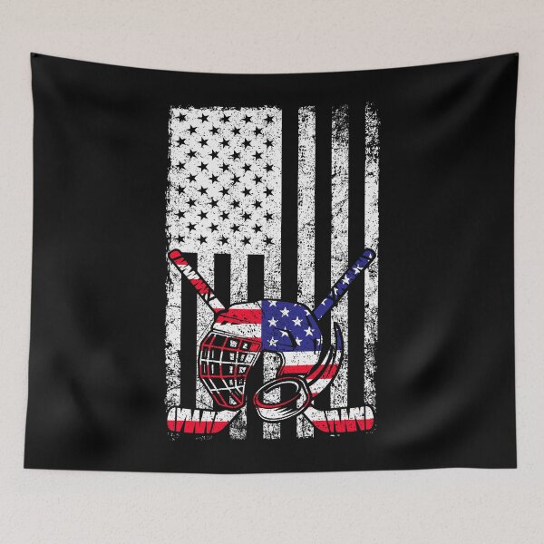 Artikelvorschau, Amerikanische Flagge USA-Eishockey-Bekleidung für Hockey-Fans-Spieler entworfen und verkauft von rifatart.