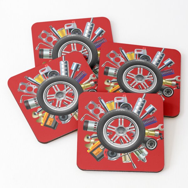 Item preview, Race Car Parts Red Go Fast designed and sold by ChristinasMess.