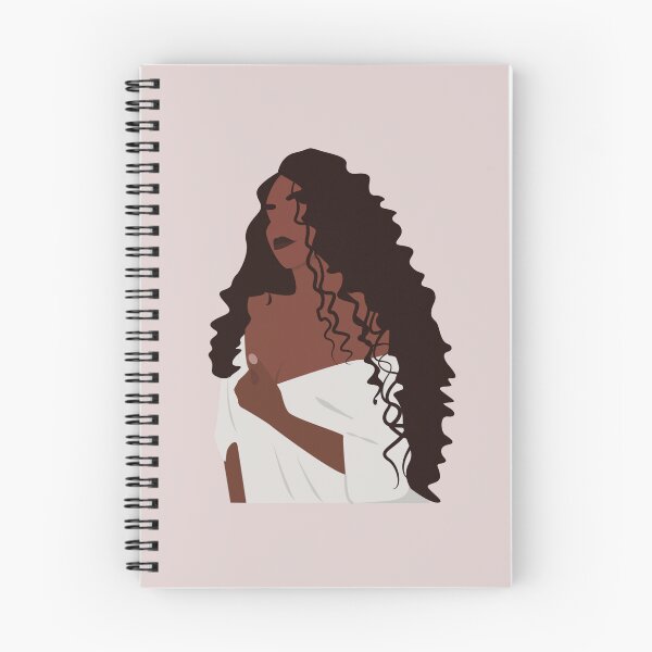 Item preview, mujer negra con pelo largo y rizado designed and sold by SAarcado.