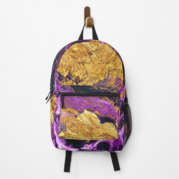 Item preview, Klimt Gold and Purple Flowers designed and sold by maniacfitness.
