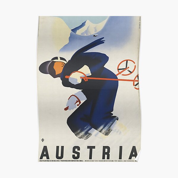 Austria Ski Poster
