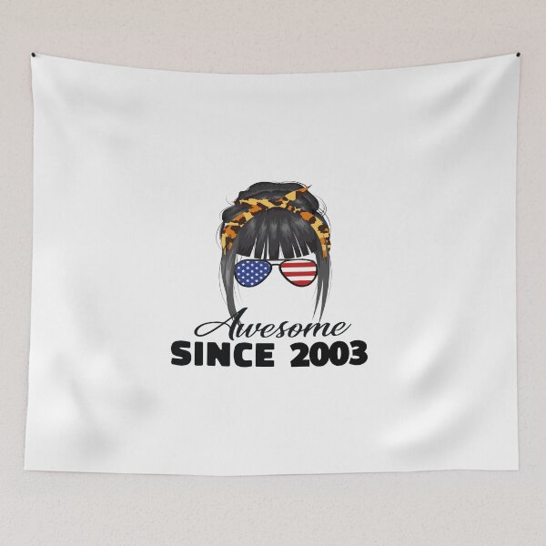 Item preview, 19 Years Old Awesome Since 2003 Leopard 19th Birthday T- Shirt designed and sold by Thealstars  ⭐⭐⭐⭐⭐.