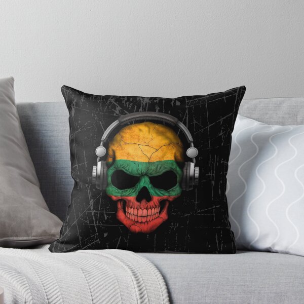 Item preview, Dj Skull with Lithuanian Flag designed and sold by JeffBartels.