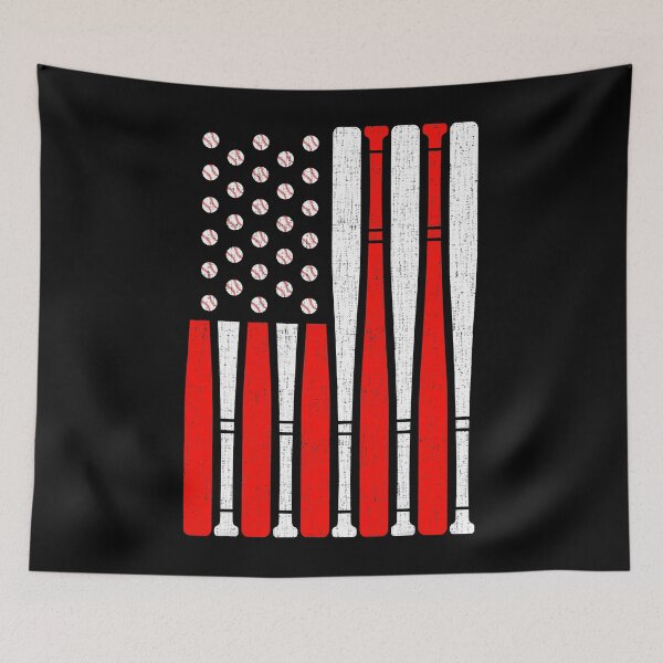 Item preview, American Flag Baseball 4th of July designed and sold by Helbon-art.