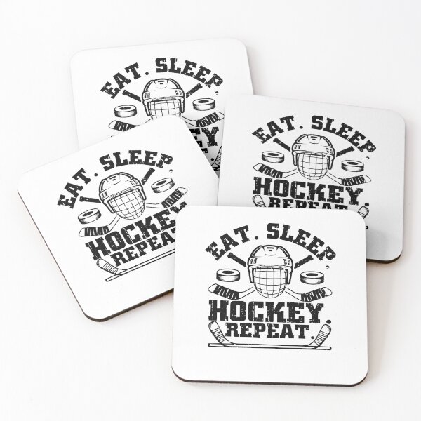 Item preview, Funny Eat Sleep Hockey Repeat For Ice Hockey Players Boys designed and sold by rifatart.