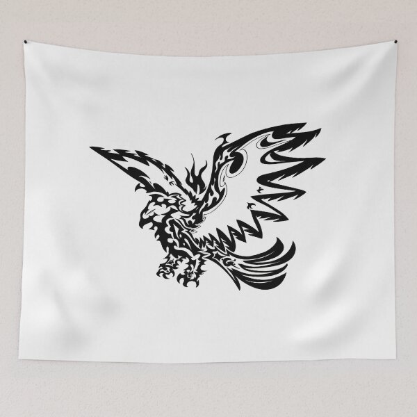 Item preview, Eagle fly tribal just white and black designed and sold by Arramavis.