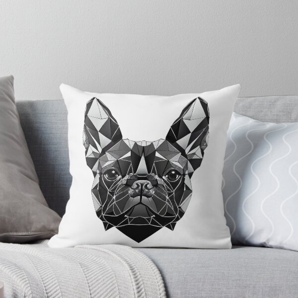 Item preview, French Bulldog Geometric Portrait - Black Sapphire designed and sold by Bondoboxy.