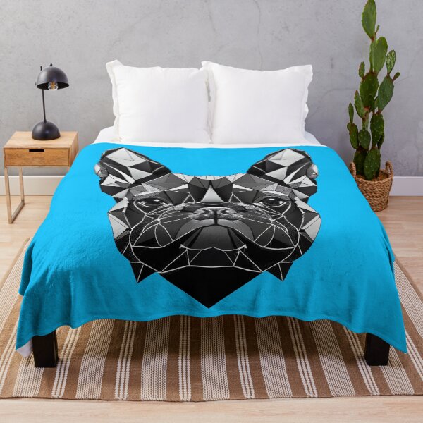 Item preview, French Bulldog Geometric Portrait - Black Sapphire designed and sold by Bondoboxy.