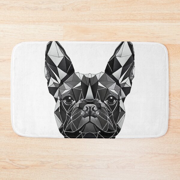 Item preview, French Bulldog Geometric Portrait - Black Sapphire designed and sold by Bondoboxy.