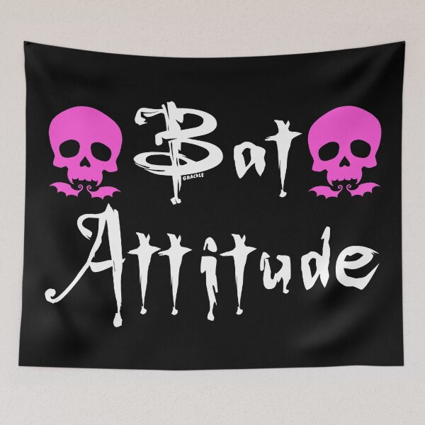 Item preview, Bat Attitude (Pink Version) designed and sold by JanGrackle.