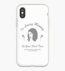 In Loving Memory of Your First Time (grey) iPhone Case