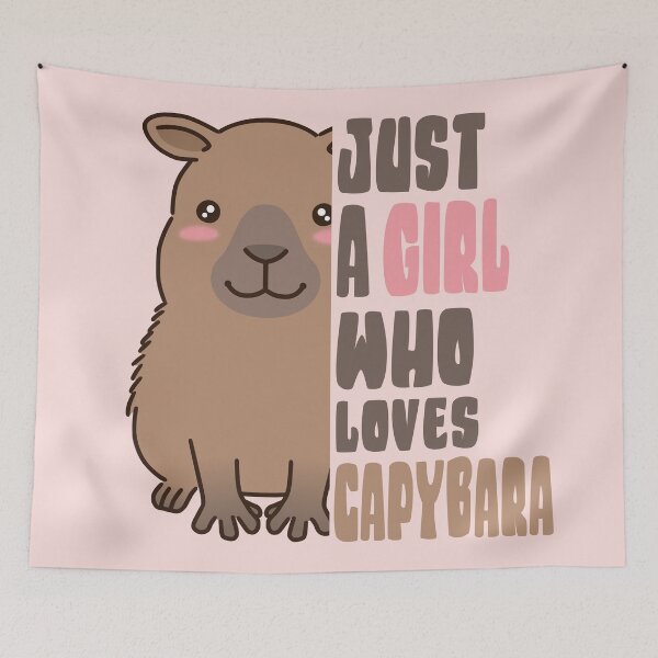 Item preview, Just A Girl Who Loves Capybara designed and sold by samah82.