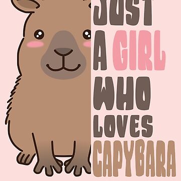 Cute capybara art, illustration seamless pattern Photographic