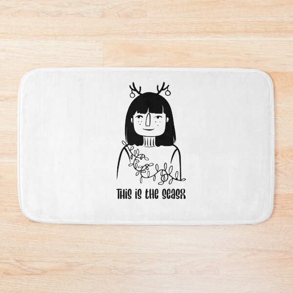 Item preview, Girl with deer horns in costume for Christmas celebration designed and sold by HelgaScand.