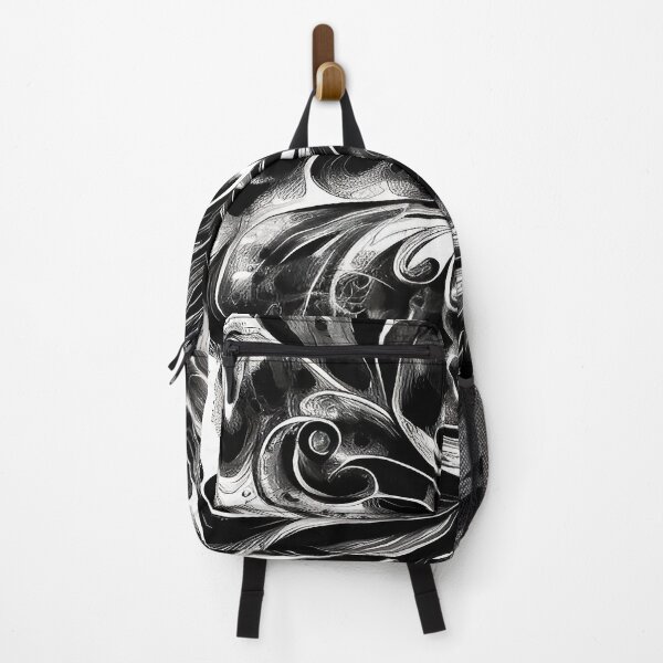 Item preview, Swirl Black and White Design with Hint of Red Illustration Abstract designed and sold by deniselynnimage.