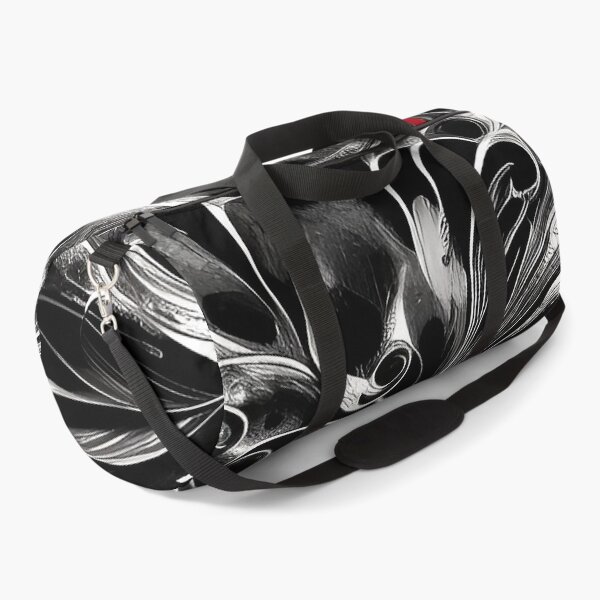 Item preview, Swirl Black and White Design with Hint of Red Illustration Abstract designed and sold by deniselynnimage.