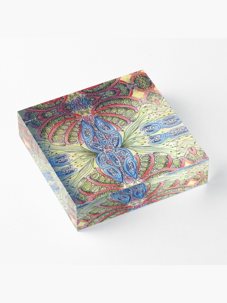 Alternate view of Secret Garden Acrylic Block