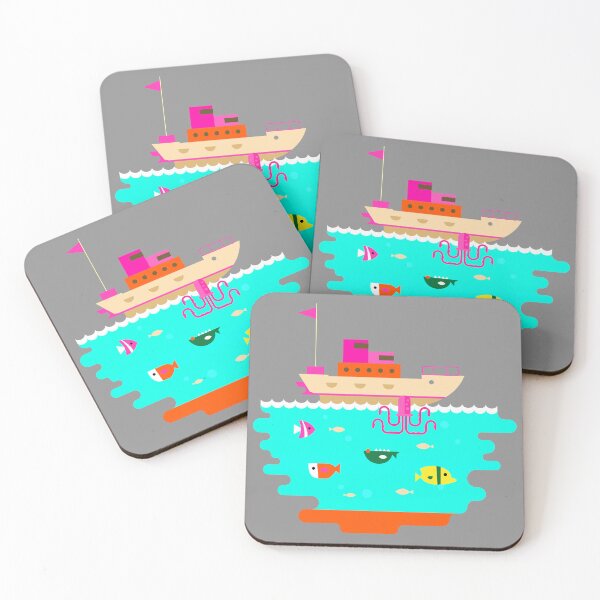 Item preview, Ship Pink Octopus Marine Life Ocean designed and sold by ChristinasMess.