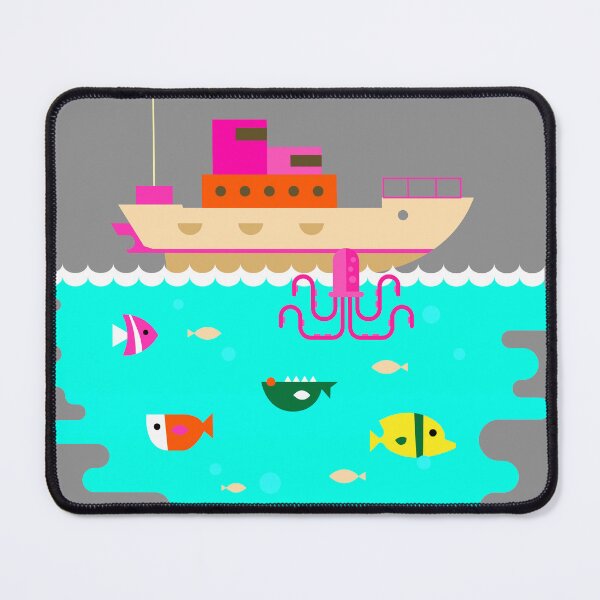 Item preview, Ship Pink Octopus Marine Life Ocean designed and sold by ChristinasMess.