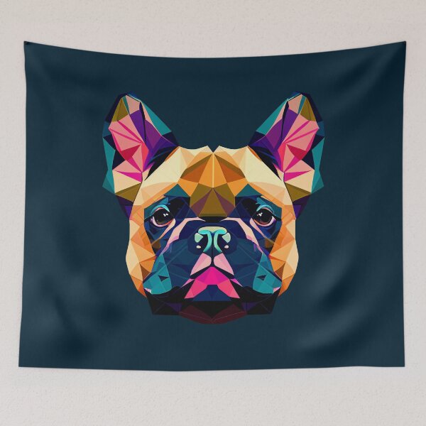 Item preview, French Bulldog Geometric Portrait - Lively designed and sold by Bondoboxy.